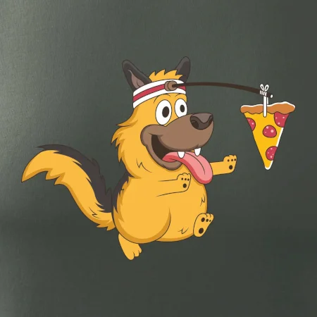 Pes s pizzou