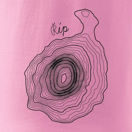 Říp - vrstevnice psací