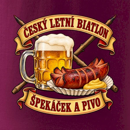 Český letní biatlon špekáček a pivo