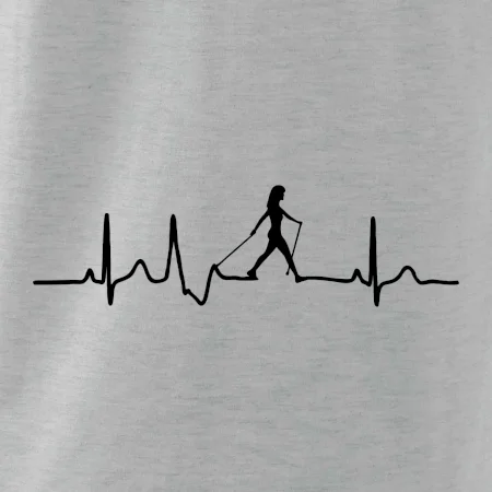 EKG nordic walking žena