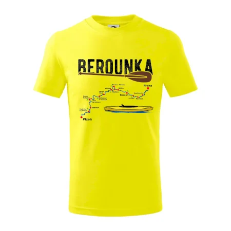 Mapa řeky Berounky