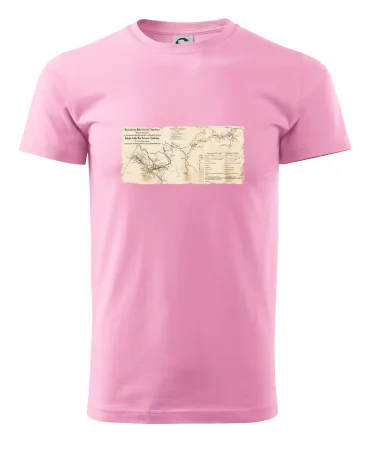 Mapa Báňské dráhy z Moravské Ostravy do Doubravy