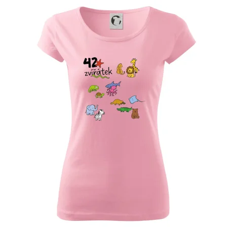 Tričko + 42 nažehlovacích zvířátek