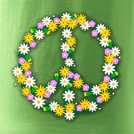 Peace symbol kopretiny