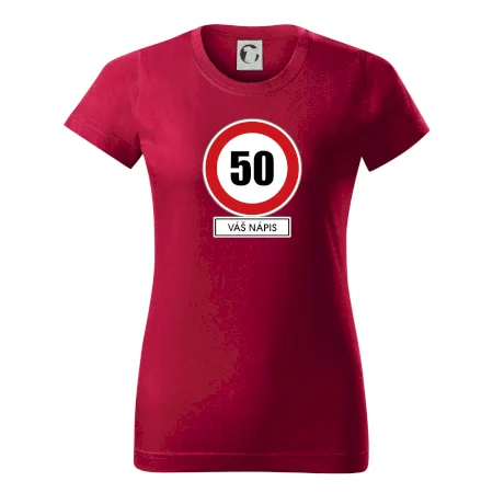 Dopravní značka - rychlost 50 - váš nápis