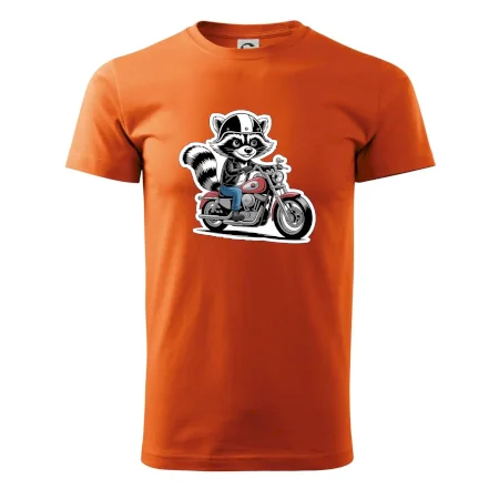Mýval na motorce kreslený