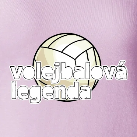 Volejbalová legenda - bílé písmo