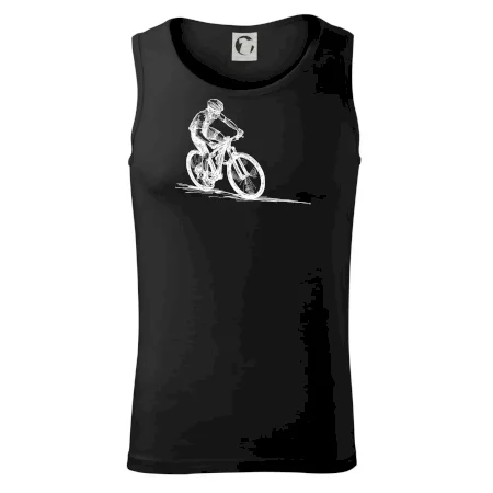 MTB kreslený cyklista