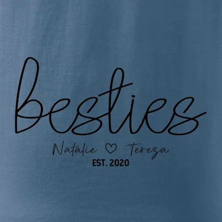Párové mikiny - Besties Jména a rok