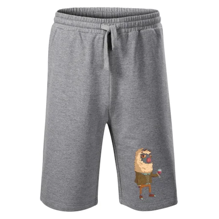 Alpaka s vínem muž