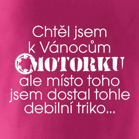 Chtěl / chtěla jsem dostat motorku - Vánoce