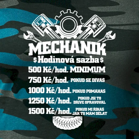 Mechanik - hodinová sazba