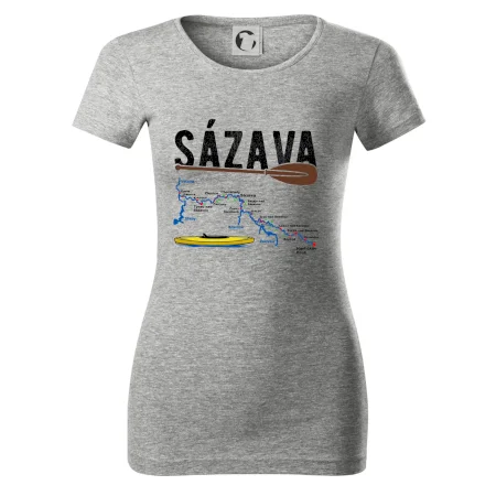 Mapa řeky Sázavy
