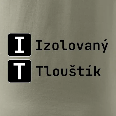 IT Nápis Izolovaný Tlouštík