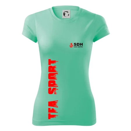 TFA Sport SDH (červený oheň) - Vlastní nápis