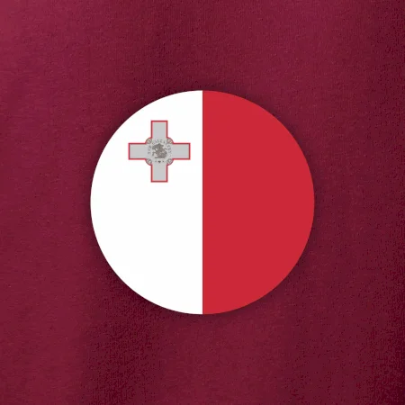 Vlajka Malta kulatá velká