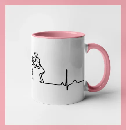 EKG zamilovaný pár