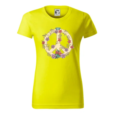 Peace symbol pískový