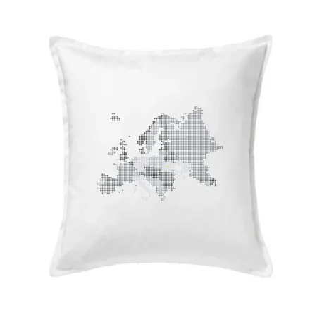 Mapa Evropy - srdce v Ukrajině