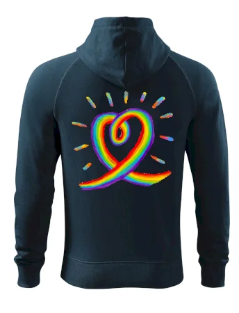 Srdce pride duha kreslená