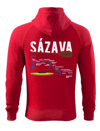 Mapa řeky Sázavy