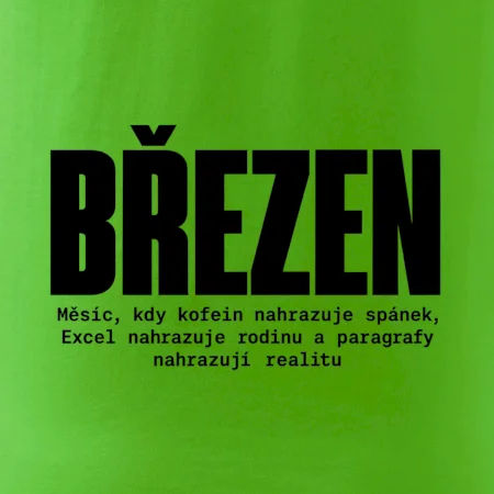 Březen kofein místo spánku