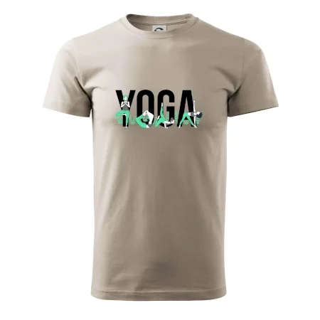 Yoga nápis barevný