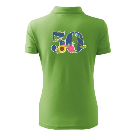 Květinové číslo kreslené - 50