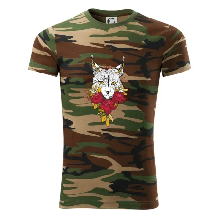 Rys s červenými růžemi  (Pecka design)