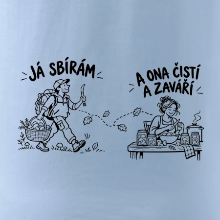 Já sbírám ona čistí a zavaří