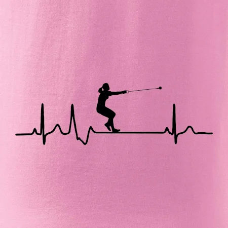 EKG hod kladivem žena