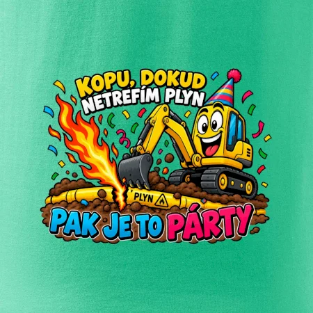 Bagrista kope dokud netrefí plyn