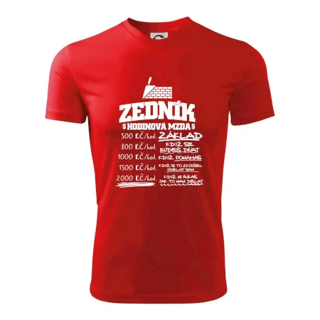 Hodinová mzda zedník
