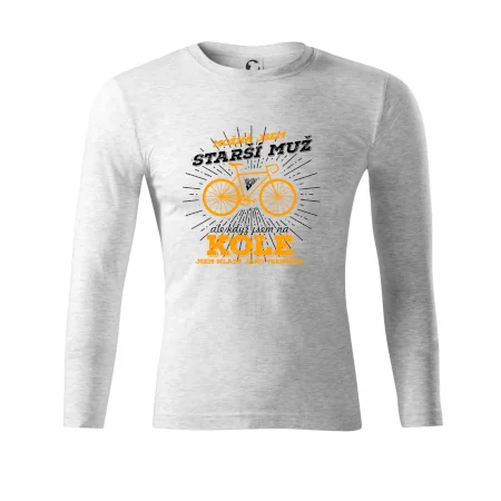 Starší muž - cyklista silniční kolo
