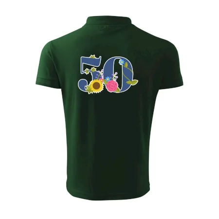 Květinové číslo kreslené - 50