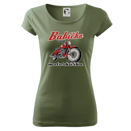 Babička motorkářka