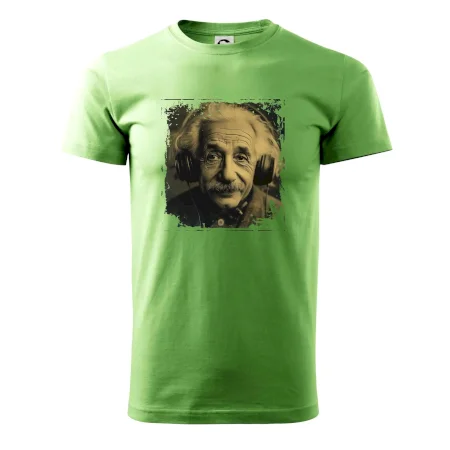 Albert se sluchátky