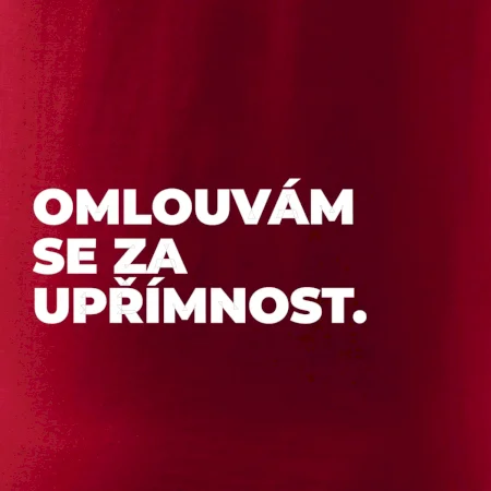 OMLOUVÁM SE ZA UPŘÍMNOST.