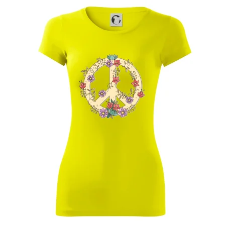 Peace symbol pískový
