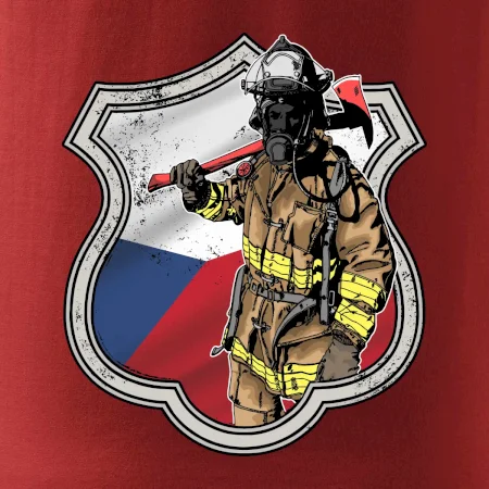 Hasič erb - Česká vlajka