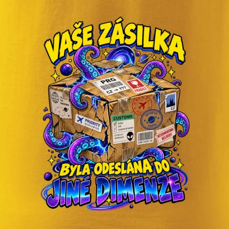 Vaše zásilka byla odeslána do jiné dimenze