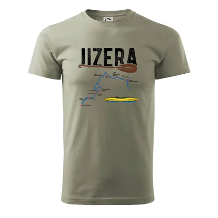 Mapa řeky Jizery