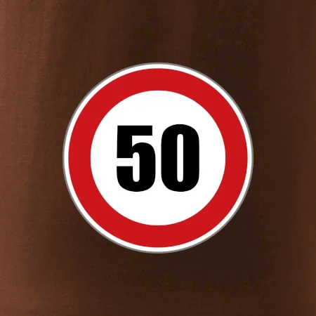 Dopravní značka - omezení rychlosti 50