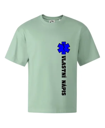 Hvězda života - vlastní nápis vpředu a vzadu