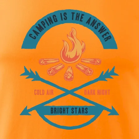 Camping oheň