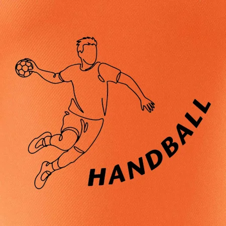 Handball nápis šikmo
