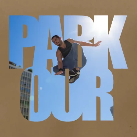 Parkour nápis nebe