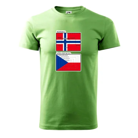 Norská a česká vlajka