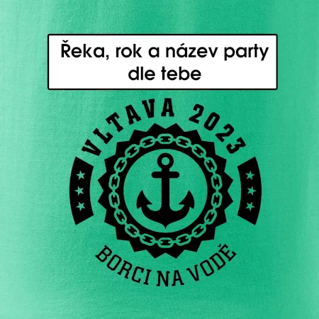Na vodu - kotva (vlastní nápis)