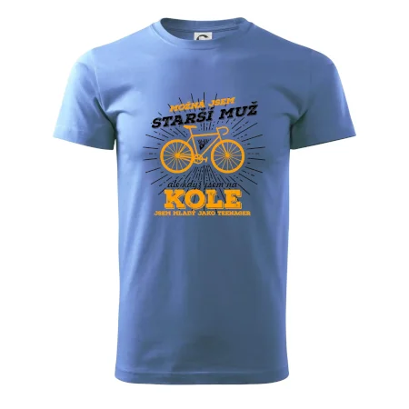 Starší muž - cyklista silniční kolo